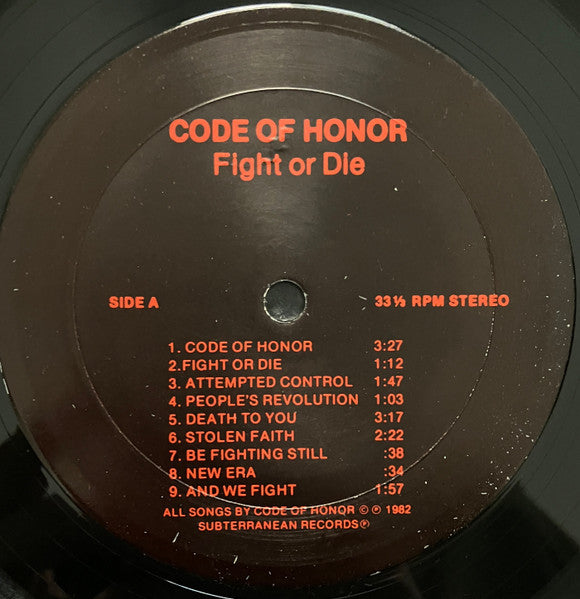 Code Of Honor / Sick Pleasure : Fight Or Die / Dolls Under Control (LP)