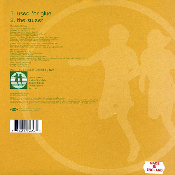 Rival Schools : Used For Glue (7", Single)