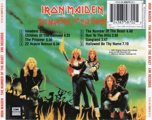 Iron Maiden : The Number Of The Beast (CD, Album, RE + CD, Comp + Ltd)
