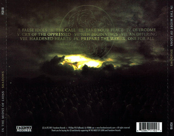 In The Midst Of Lions : Shadows (CD, Album)