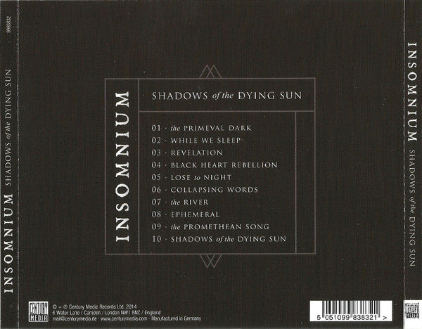 Insomnium : Shadows Of The Dying Sun (CD, Album)
