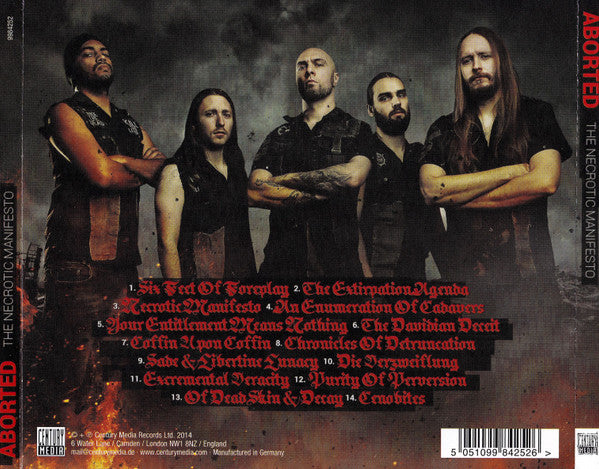 Aborted : The Necrotic Manifesto (CD, Album)