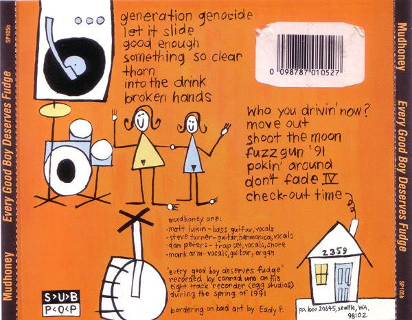 Mudhoney : Every Good Boy Deserves Fudge (CD, Album, RE)