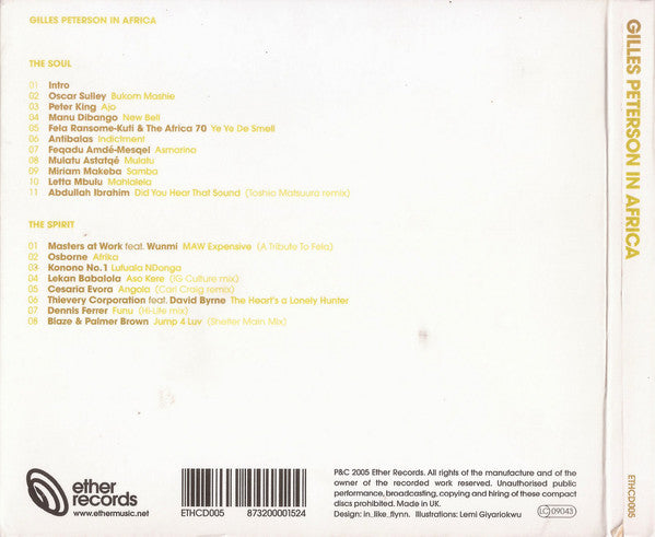 Gilles Peterson : Gilles Peterson In Africa (2xCD, Comp, P/Mixed, Dig)