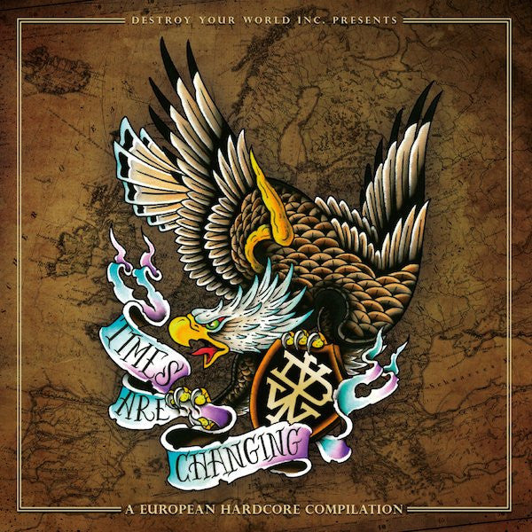 Various : Times Are Changing: A European Hardcore Compilation (LP, Comp, Bro)