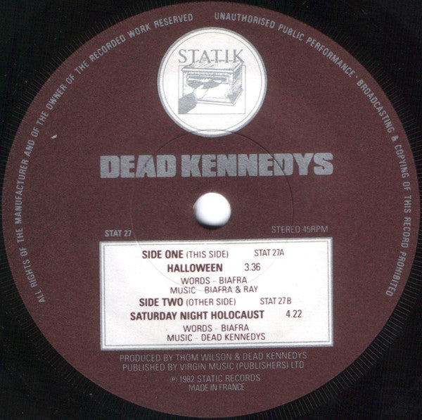 Dead Kennedys : Halloween (7", Single)