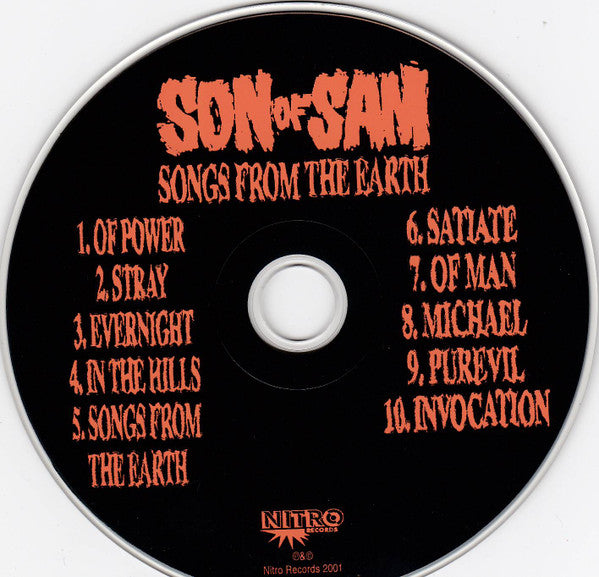 Son Of Sam (4) : Songs From The Earth (CD, Album)