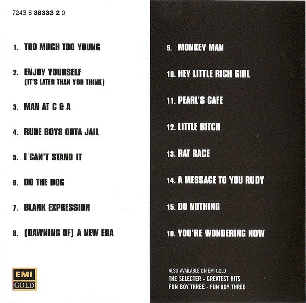 The Specials : Too Much Too Young (CD, Comp)