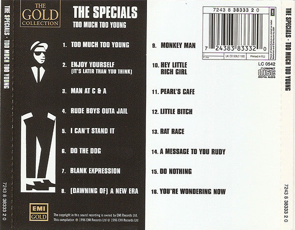 The Specials : Too Much Too Young (CD, Comp)