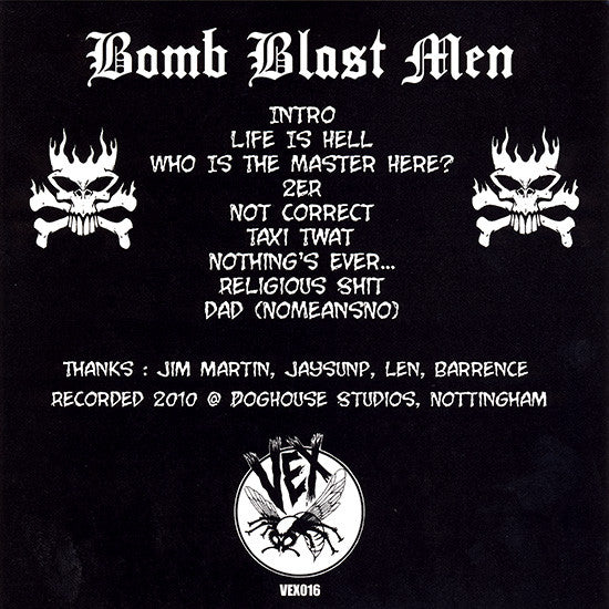 Bomb Blast Men : Who Is The Master Here? (7", Red)