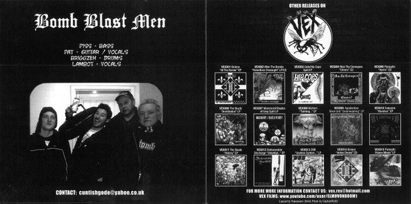 Bomb Blast Men : Who Is The Master Here? (7", Red)