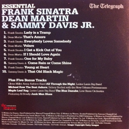 Frank Sinatra, Dean Martin & Sammy Davis Jr. : Essential (Volume Two) (CD, Comp, Promo)