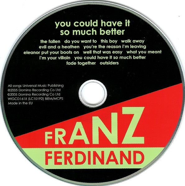 Franz Ferdinand : You Could Have It So Much Better (CD, Album + DVD-V + Ltd, Dig)