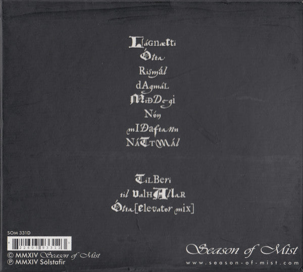 Sólstafir : Ótta (Box, Dlx, Ltd + CD, Album, Dig + CD, Mini, CD5)