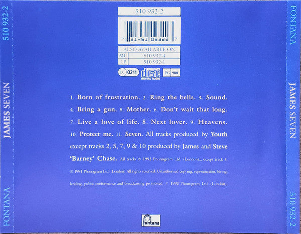 James : Seven (CD, Album)
