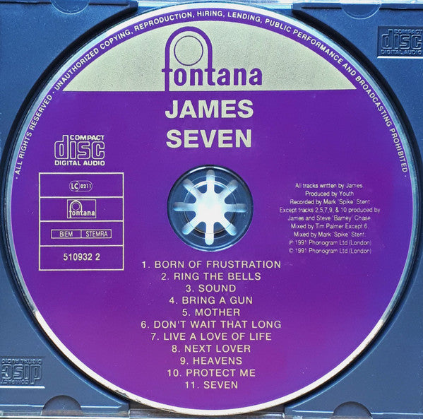 James : Seven (CD, Album)