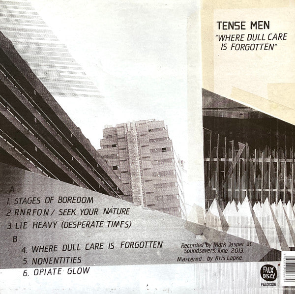 Tense Men : Where Dull Care Is Forgotten (LP)
