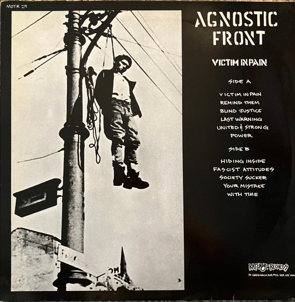 Agnostic Front : Victim In Pain (LP, Album, Gat)