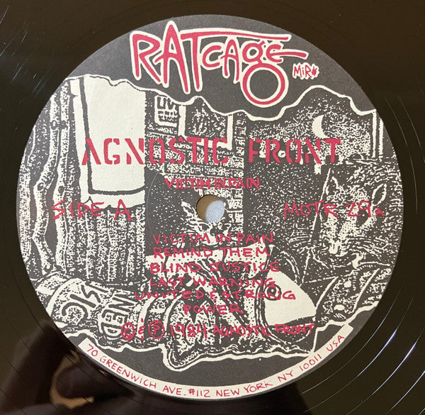 Agnostic Front : Victim In Pain (LP, Album, Gat)