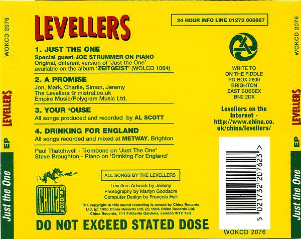 Levellers* : Just The One EP (CD, EP)