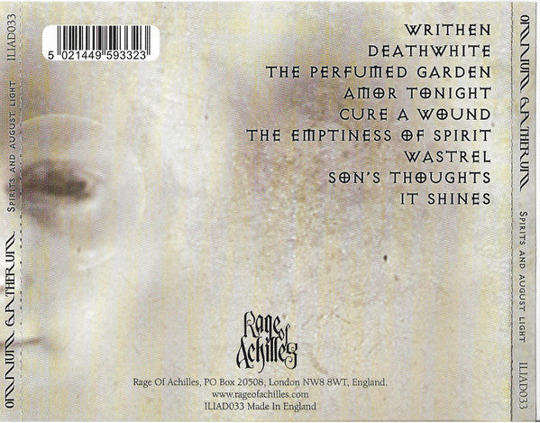 Omnium Gatherum : Spirits And August Light (CD, Album)