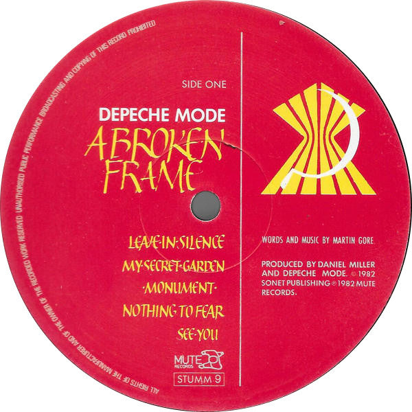 Depeche Mode : A Broken Frame (LP, Album, MVS)