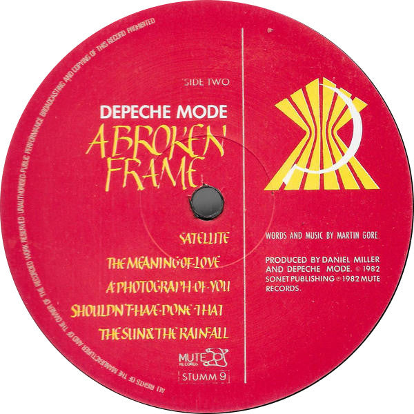 Depeche Mode : A Broken Frame (LP, Album, MVS)