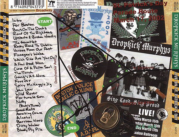 Dropkick Murphys : Live On St. Patrick's Day (CD, Album)
