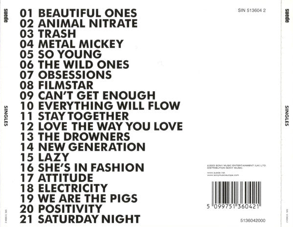 Suede : Singles (CD, Comp)