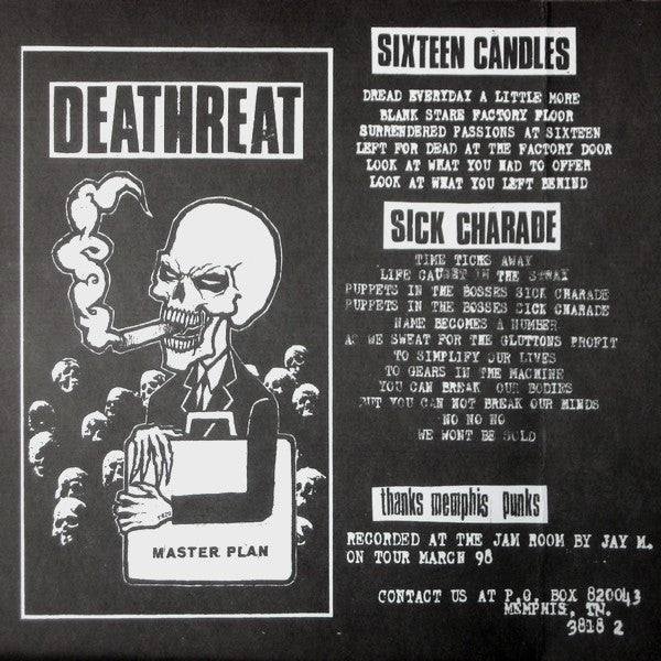 Deathreat / Talk Is Poison : Master Plan / Talk Is Poison (7", EP)