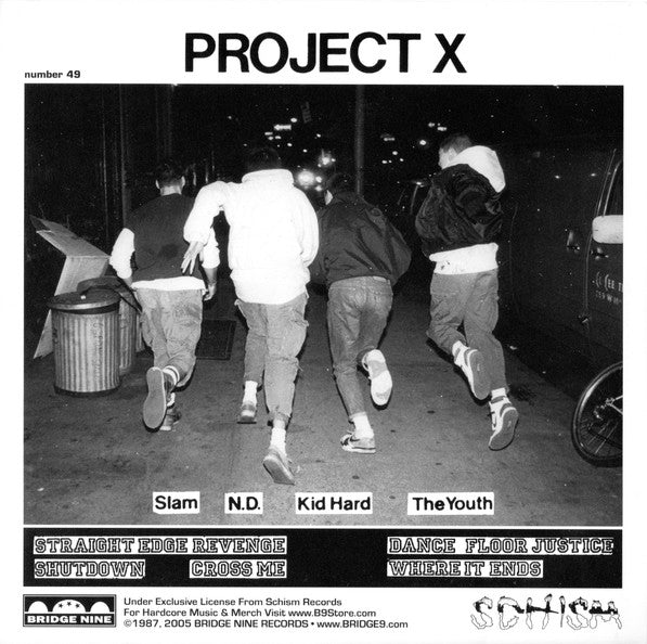 Project X (6) : Straight Edge Revenge (7", Ltd, RE, Cle)