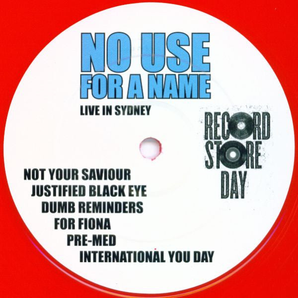 No Use For A Name And Propagandhi : Live In Sydney (LP, Ltd, Unofficial, Red)