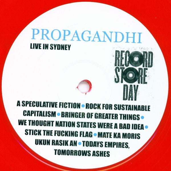 No Use For A Name And Propagandhi : Live In Sydney (LP, Ltd, Unofficial, Red)