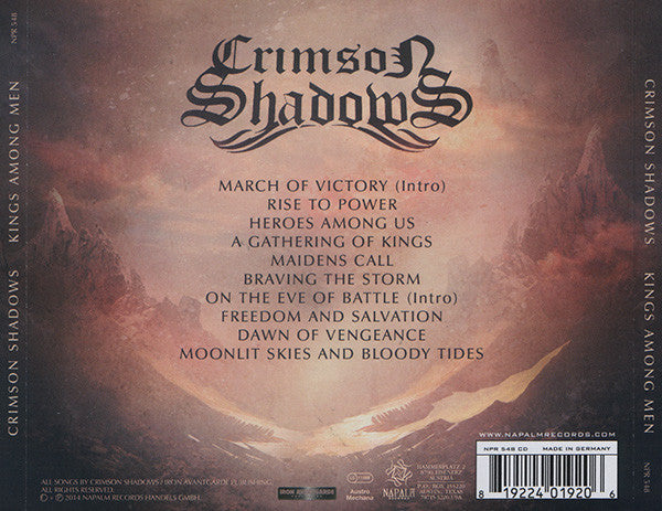 Crimson Shadows (2) : Kings Among Men (CD, Album)