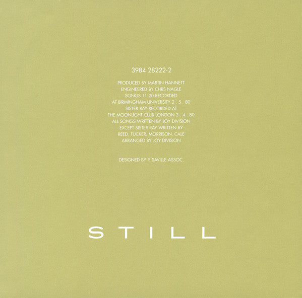 Joy Division : Still (CD, Album, RE, WMM)
