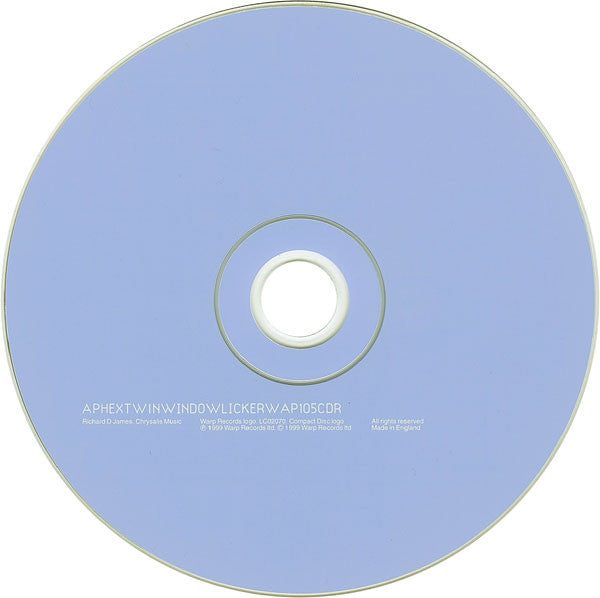 Aphex Twin : Windowlicker (CD, Single, Enh)