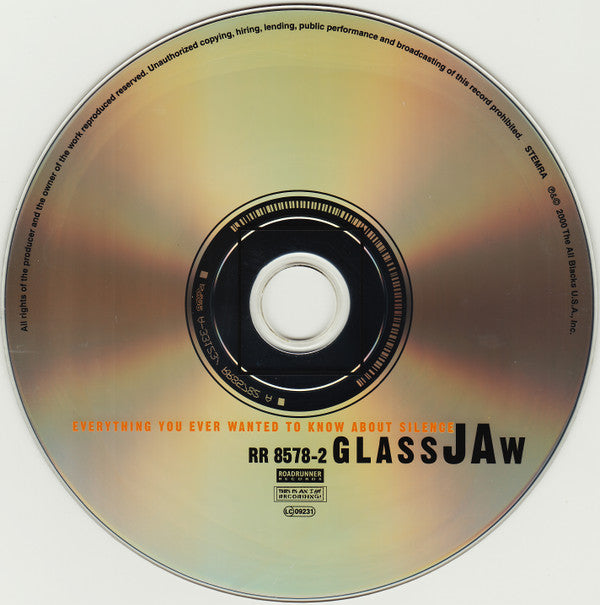 Glassjaw : Everything You Ever Wanted To Know About Silence (CD, Album)