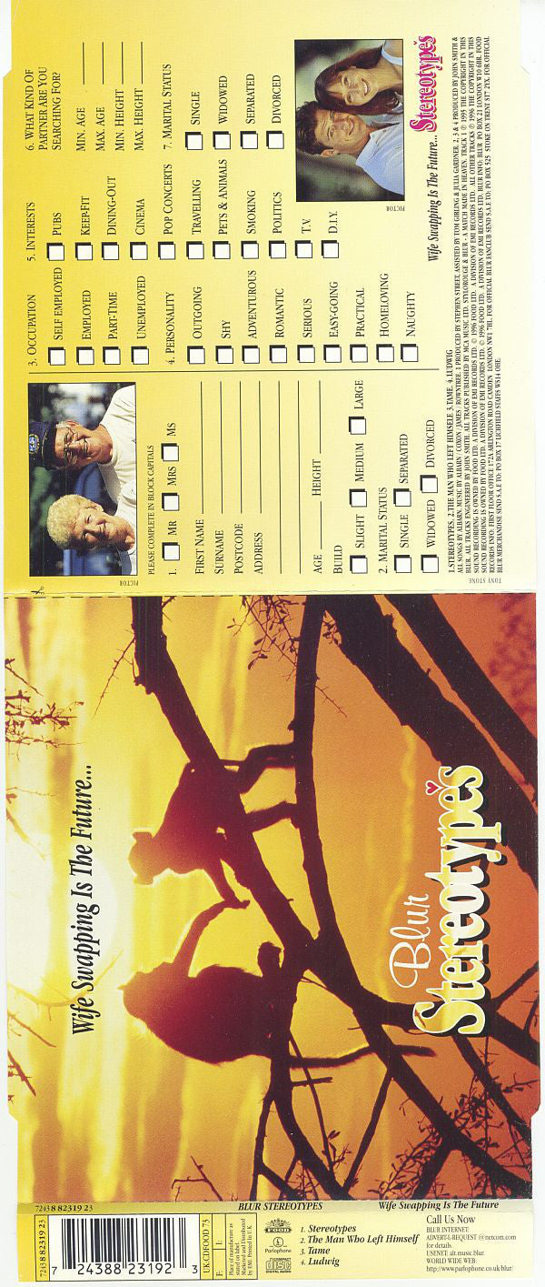 Blur : Stereotypes (CD, Single)