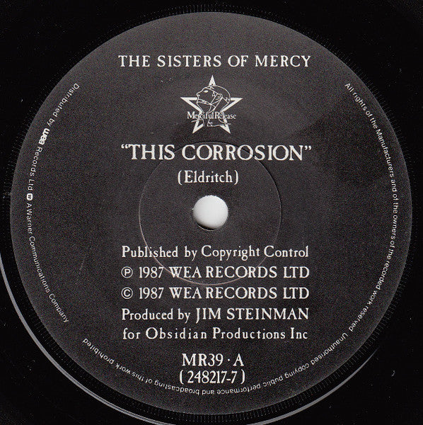 The Sisters Of Mercy : This Corrosion (7", Single, PRS)
