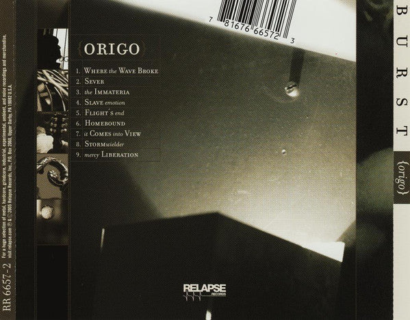 Burst : Origo (CD, Album)