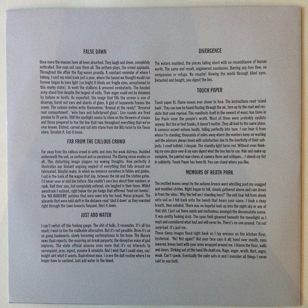 Grand Collapse : Far From The Callous Crowd (LP, Album, Cle)
