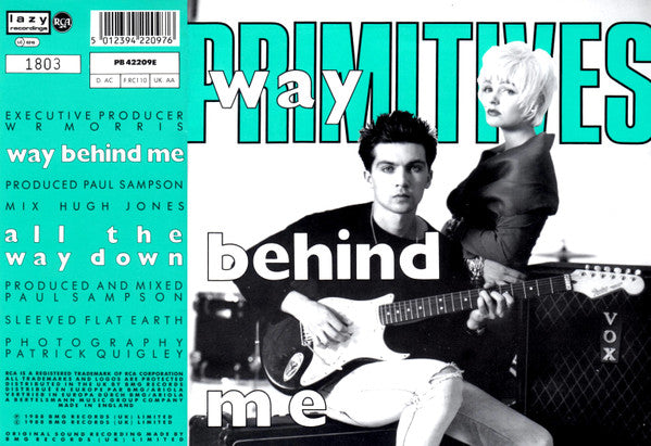 Primitives* : Way Behind Me (7", Single, Ltd, Num, Gre)