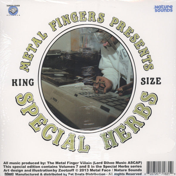 Metal Fingers : Special Herbs Volume 7 & 8 (2xLP, Comp, RE + 7", Ltd + S/Edition)