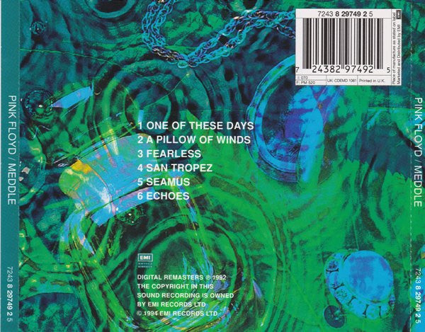 Pink Floyd : Meddle (CD, Album, RE, RM)