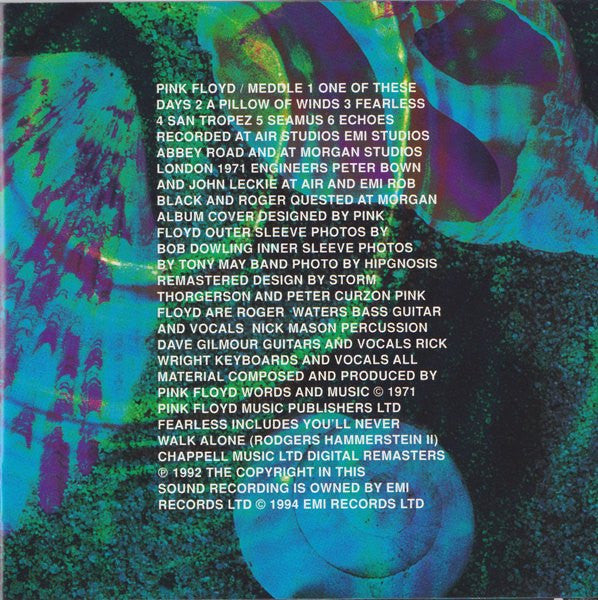 Pink Floyd : Meddle (CD, Album, RE, RM)