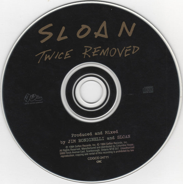Sloan (2) : Twice Removed (CD, Album, Club, RE)