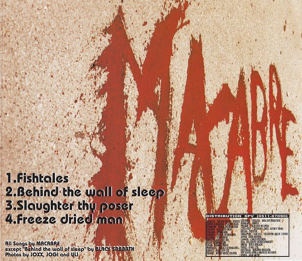 Macabre : Behind The Wall Of Sleep (CD, EP)