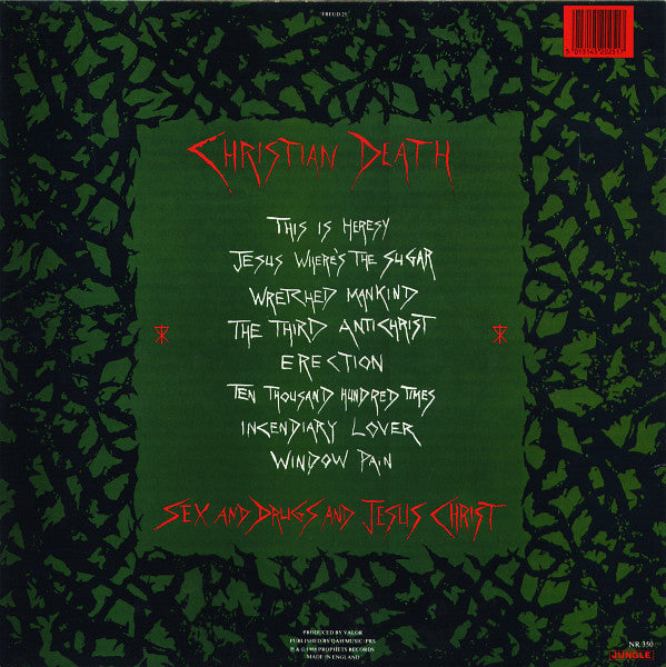 Christian Death : Sex And Drugs And Jesus Christ (LP, Album)