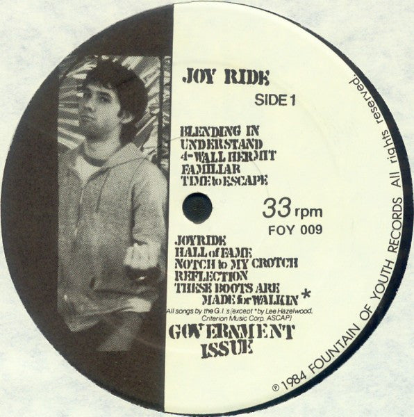 Government Issue : Joy Ride (LP, Album)
