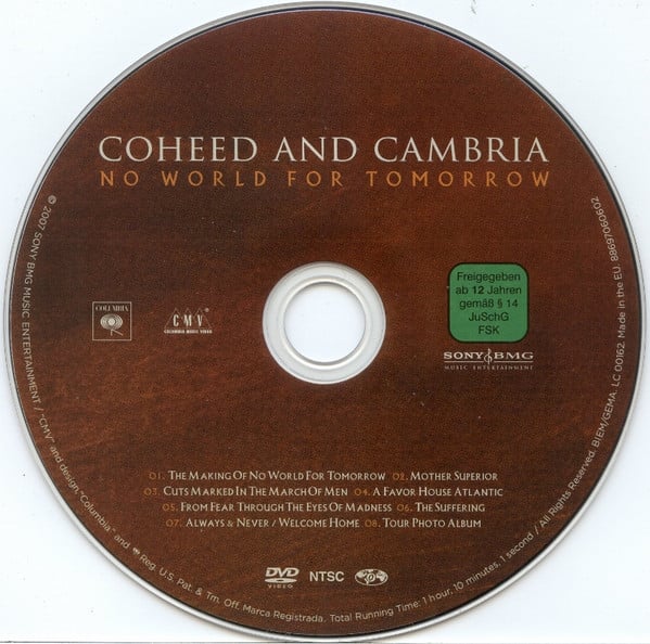 Coheed And Cambria : Good Apollo I'm Burning Star IV Volume Two: No World For Tomorrow (CD, Album + DVD-V, Copy Prot., NTSC, Reg + Dlx, Di)